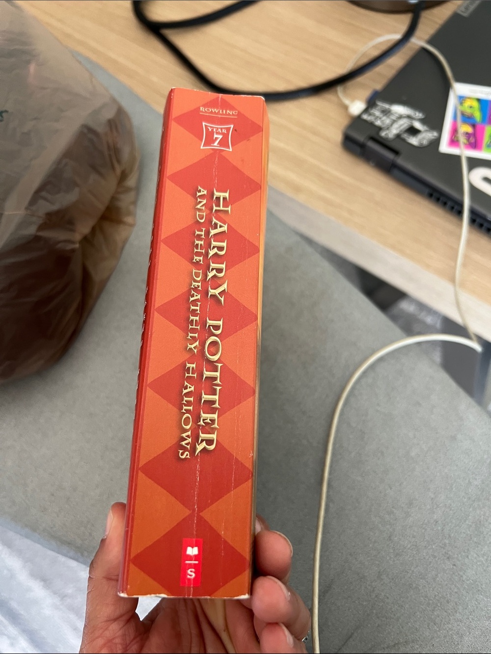 Scholastic Harry Potter and the Deathly Hallows — Orange Illustrated Cover - Picture 4 of 4